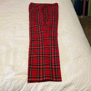 J. Ree Factory NWOT tartan plaid slim pants